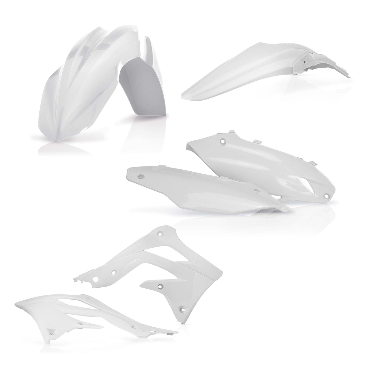 Acerbis Standard Plastic Kit Kawasaki KX450F 2013 Onwards White