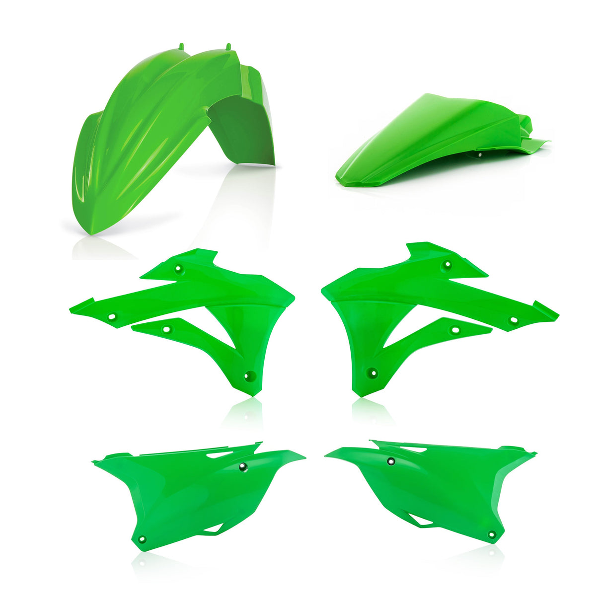 Acerbis Standard Plastic Kit Kawasaki KX85 / KX100 2021 Onwards OEM Colours