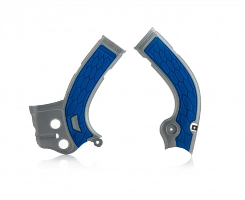 Acerbis X-Grip Frame Protectors Yamaha YZ250F Silver/Blue