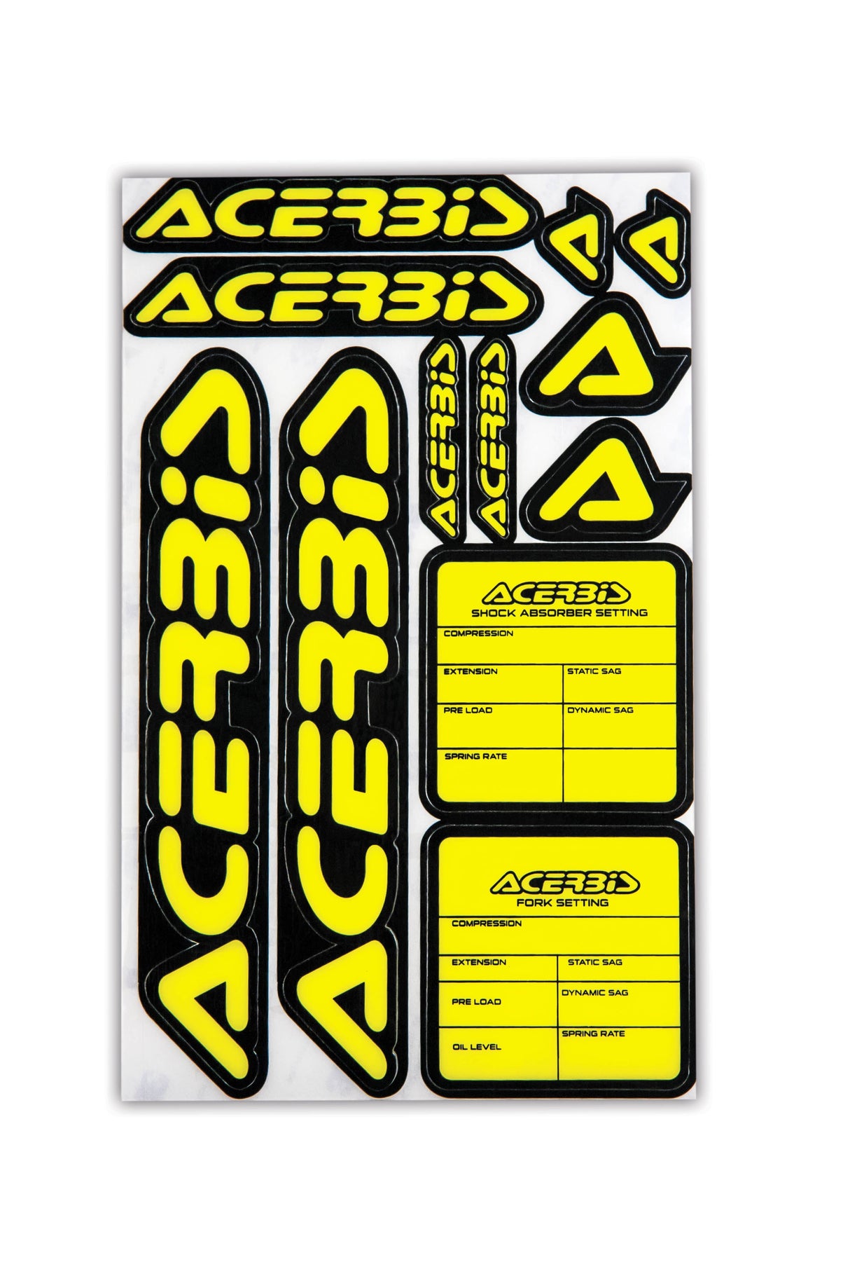Acerbis Number Plate Decal