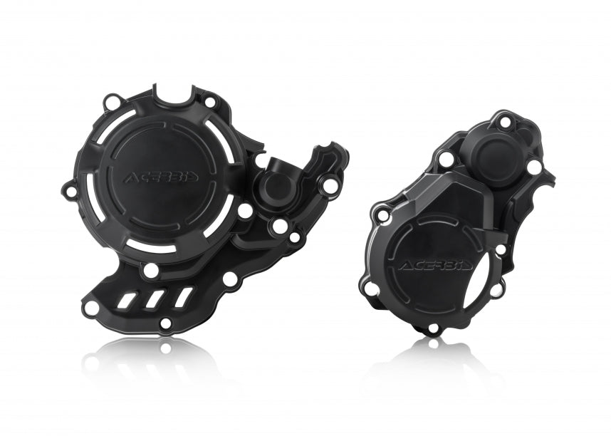 ACERBIS X-POWER CRANKCASE AND IGNITION/CLUTCH COVERS BLACK KTM/GASGAS/HUSQVARNA EX/MC/FC/FX/SX-F/XC-F 250-350 16-23