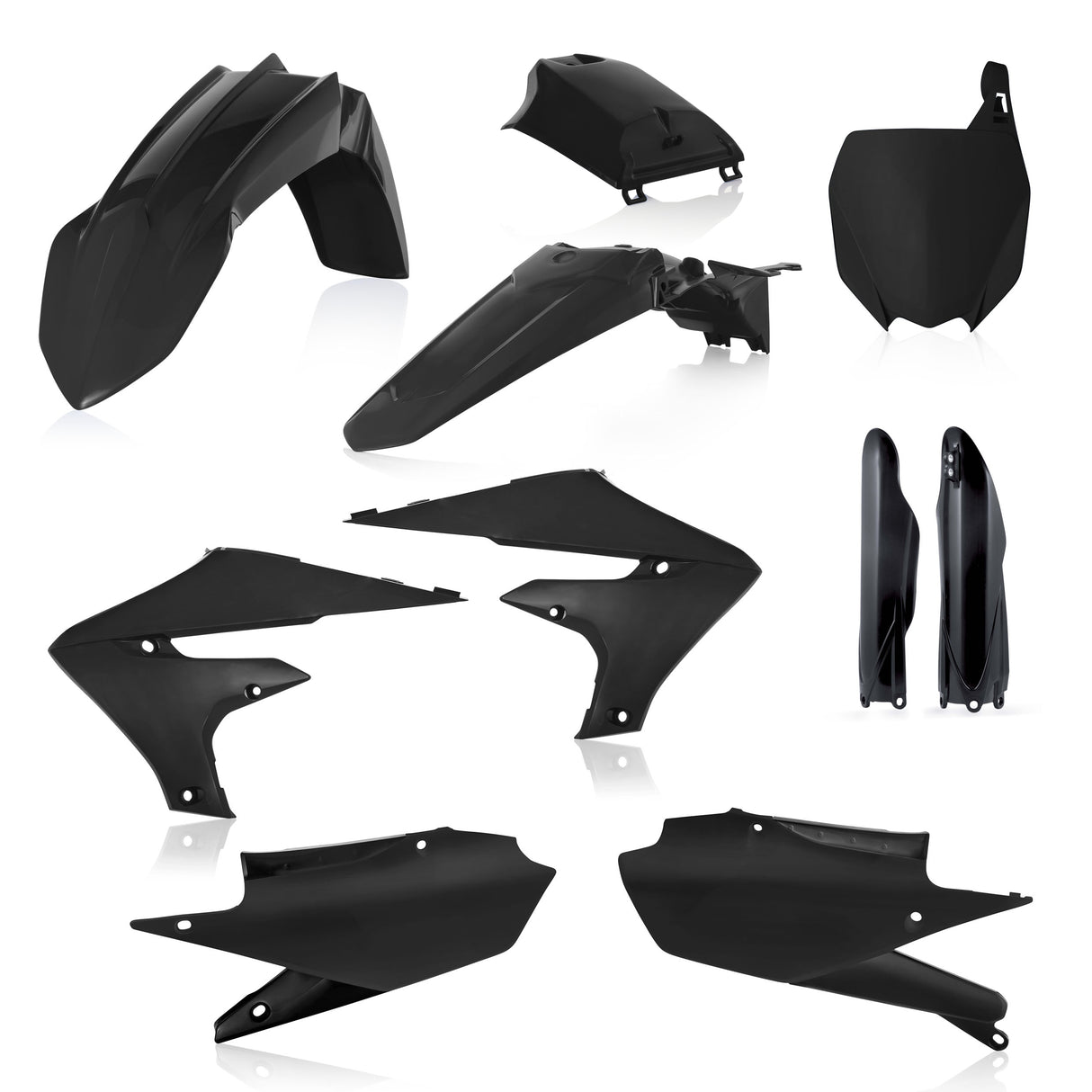 ACERBIS FULL PLASTIC KIT BLACK YAMAHA YZ-F/YZ-FX 250-450 19-24