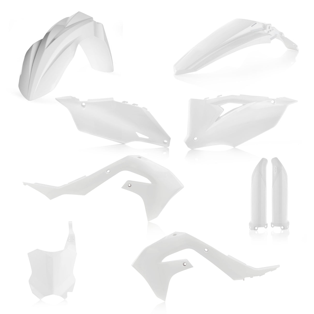 ACERBIS FULL PLASTIC KIT WHITE KAWASAKI KX/KX-X/KX-F 250-450