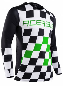 Acerbis MX Start & Finish Jersey Black/Green - X-Large