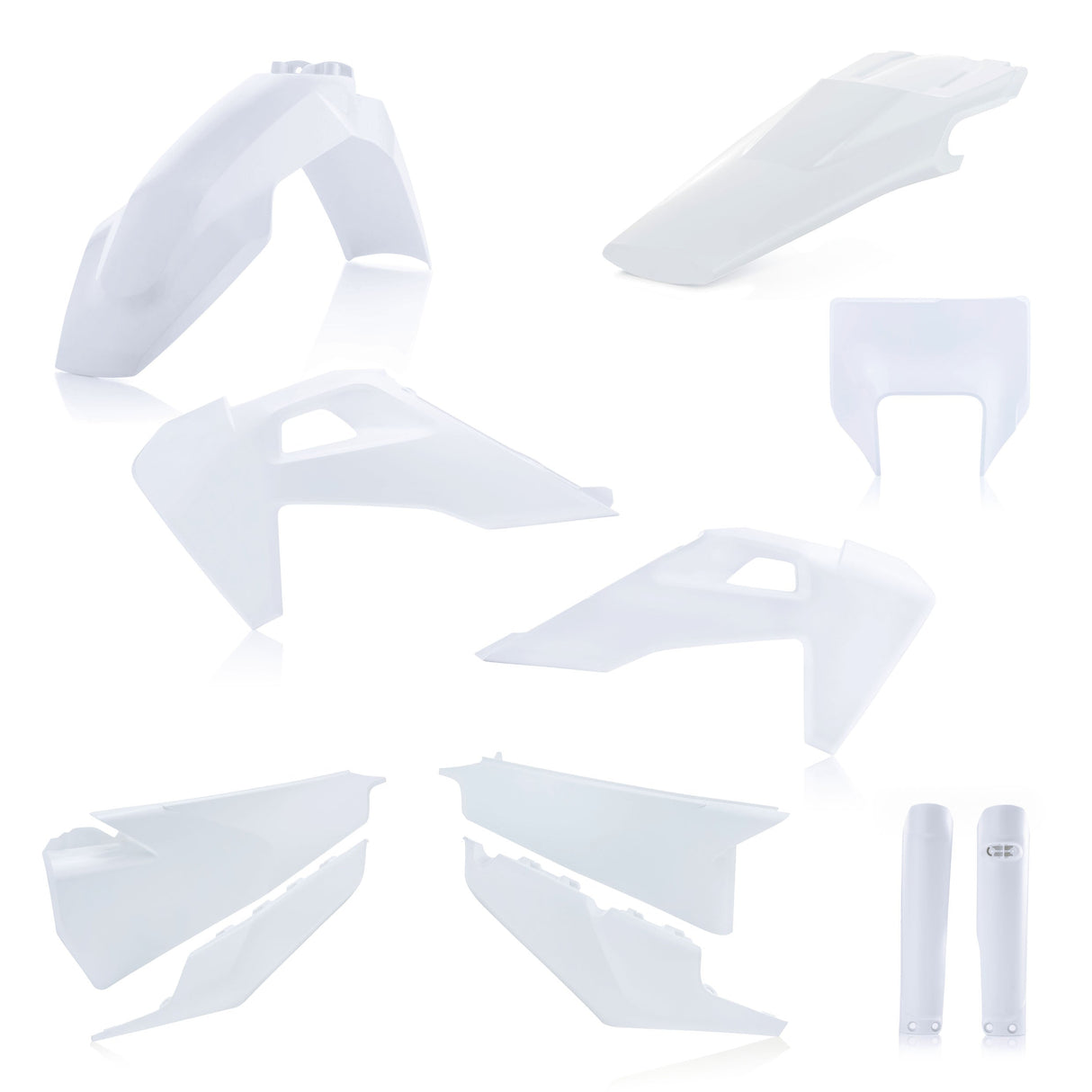 Acerbis Full Plastic Kit with Headlight Cover Husqvarna 2020 Onwards White
