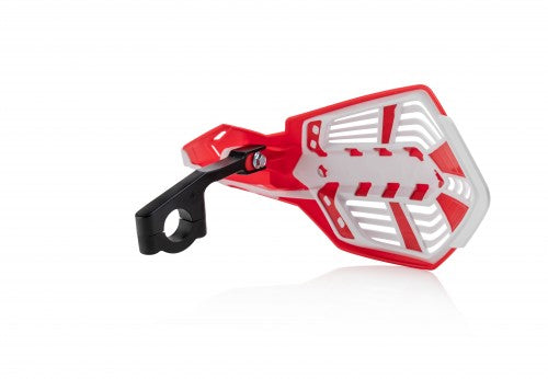 ACERBIS X-FUTURE HANDGUARDS BETA/FANTIC/GASGAS/HONDA/HUSABERG/HUSQVARNA/KAWASAKI/KTM/SHERCO/STARK/SUZUKI/TM/YAMAHA 85-650 90-24; RED/WHITE