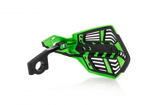 ACERBIS X-FUTURE HANDGUARDS BETA/FANTIC/GASGAS/HONDA/HUSABERG/HUSQVARNA/KAWASAKI/KTM/SHERCO/STARK/SUZUKI/TM/YAMAHA 85-650 90-24; GREEN/BLACK