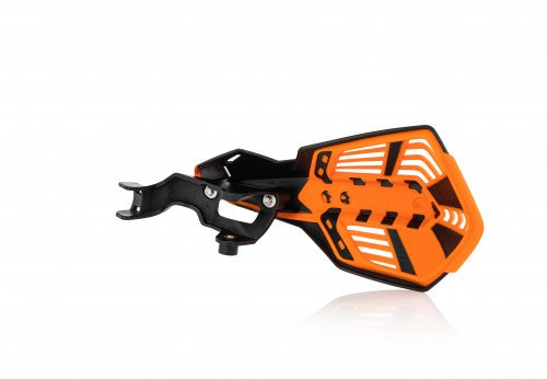 ACERBIS K-FUTURE HANDGUARDS GASGAS/HONDA/HUSQVARNA/KTM/SHERCO/TRIUMPH 125-501 14-25; BLACK/ORANGE