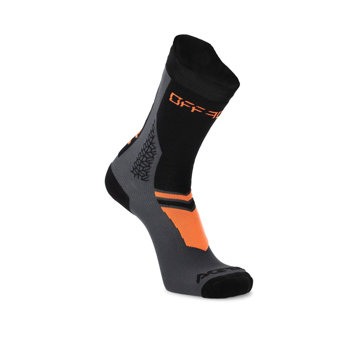 Acerbis Track MTB Socks Black/Orange - Small/Medium