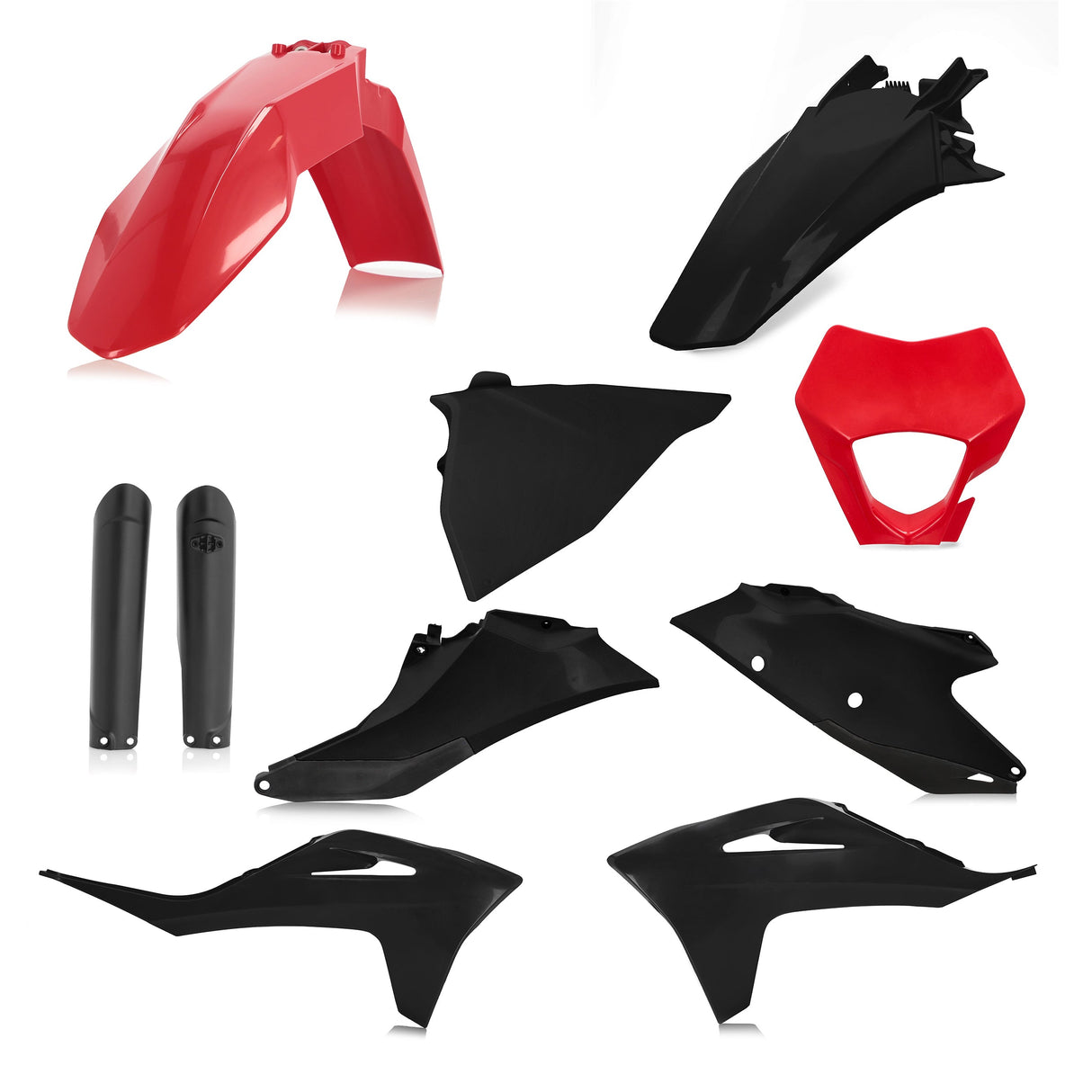 Acerbis Full Plastic Kit GasGas EC 2021 Onwards Black/Red