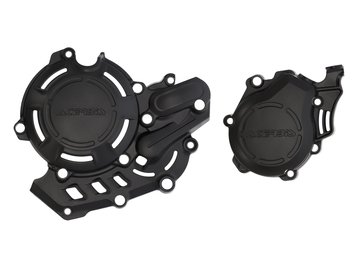 ACERBIS X-POWER CRANKCASE AND IGNITION/CLUTCH COVERS BLACK GASGAS MC 450