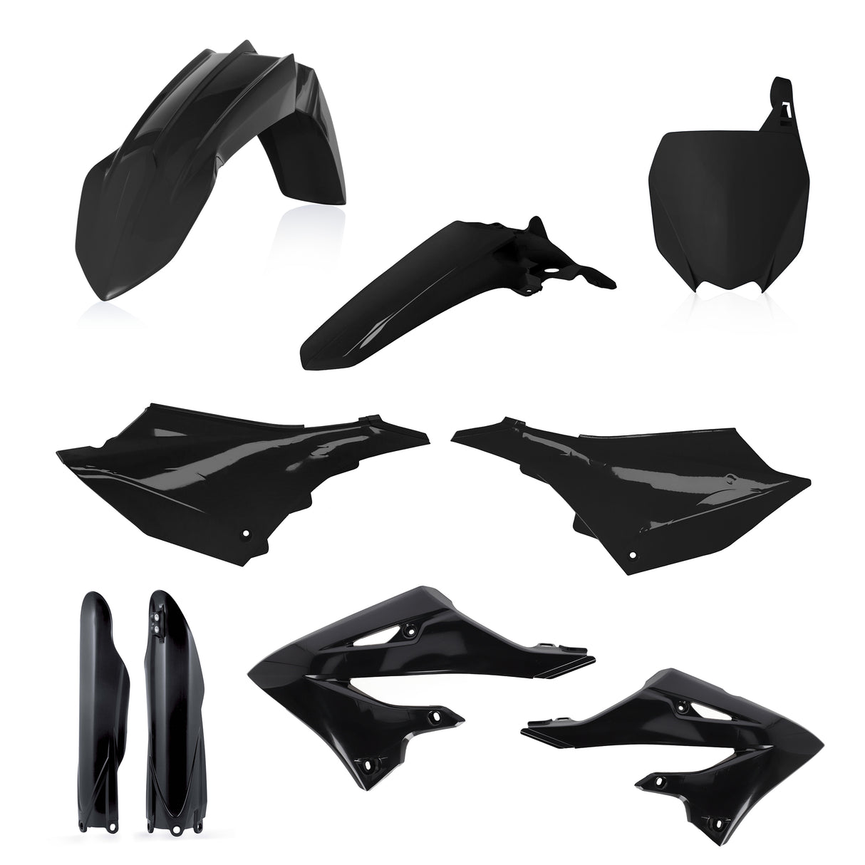 ACERBIS FULL PLASTIC KIT BLACK YAMAHA YZ 125-250