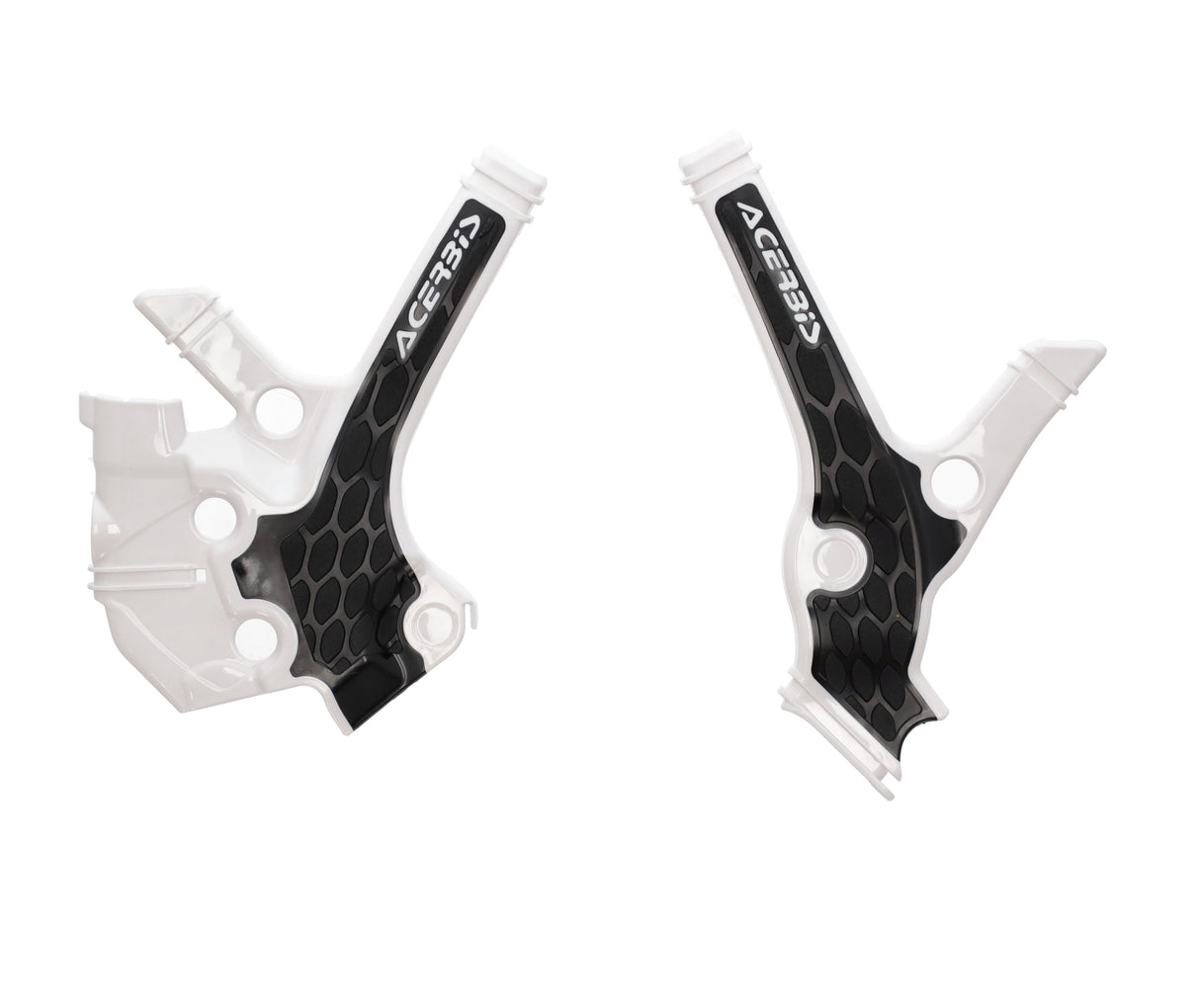 Acerbis X-Grip Frame Protectors Yamaha YZ85 2022 Onwards White/Black