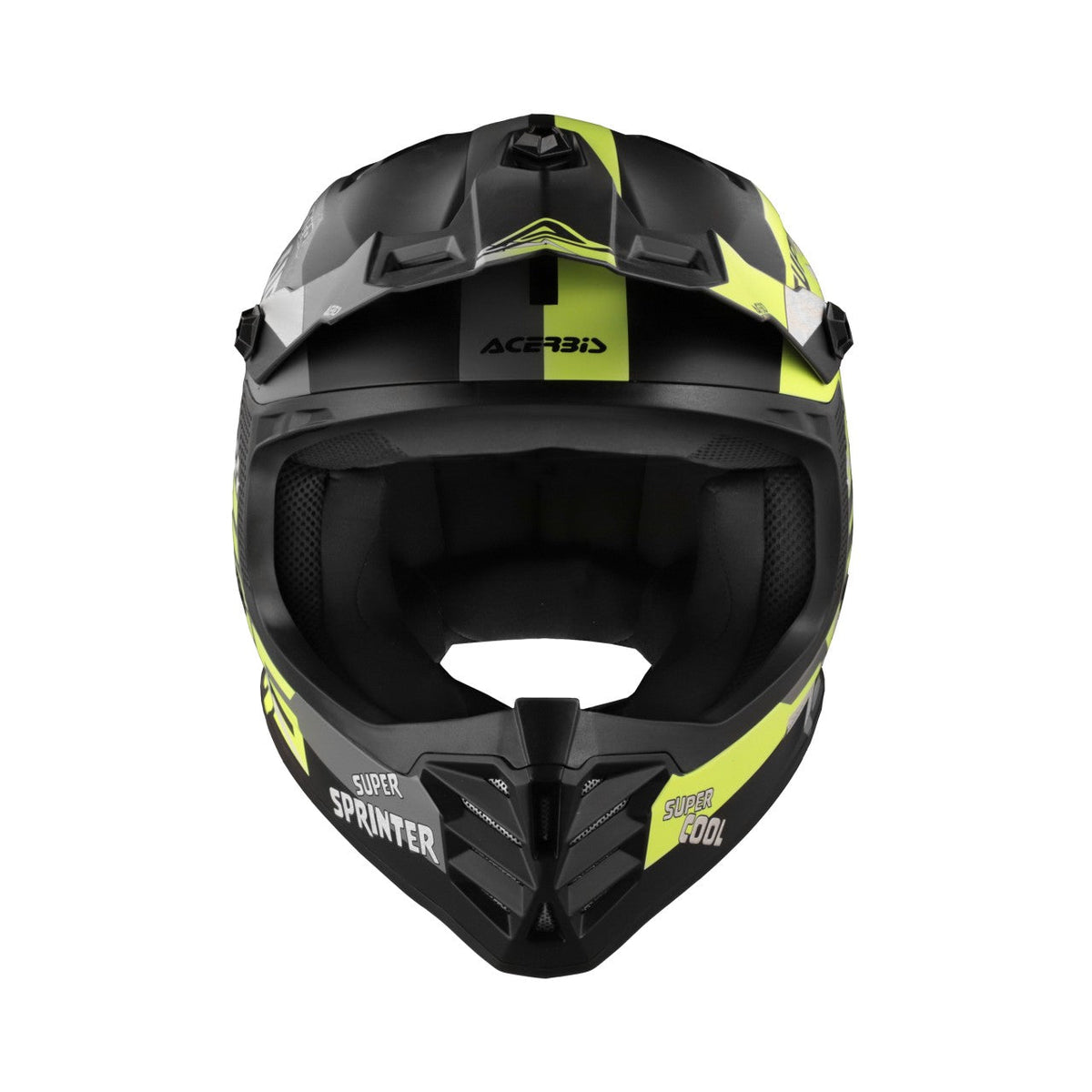 Acerbis Profile Junior Helmet Black/Fluo Yellow - Youth Small