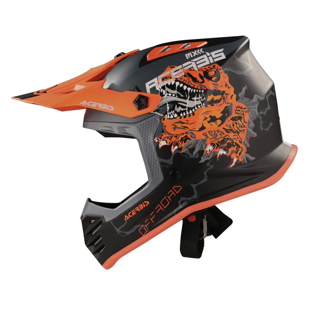 Acerbis Profile Junior Helmet Black/Fluo Orange