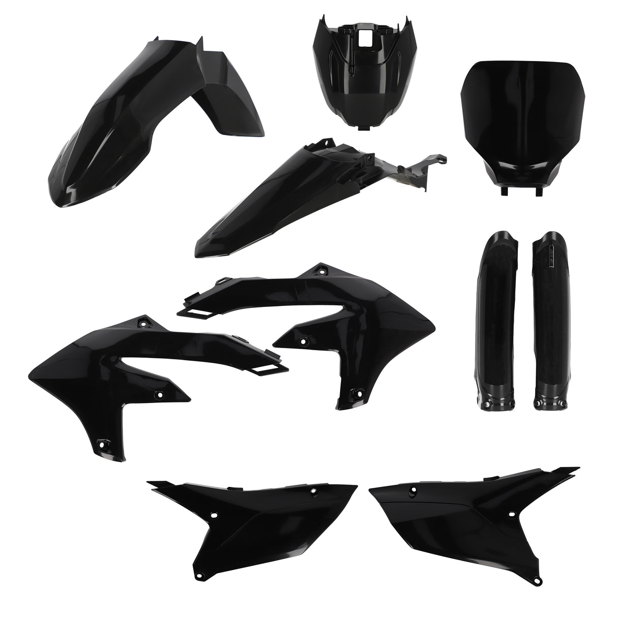 ACERBIS FULL PLASTIC KIT BLACK YAMAHA YZ/YZ-F 250-450 23-25