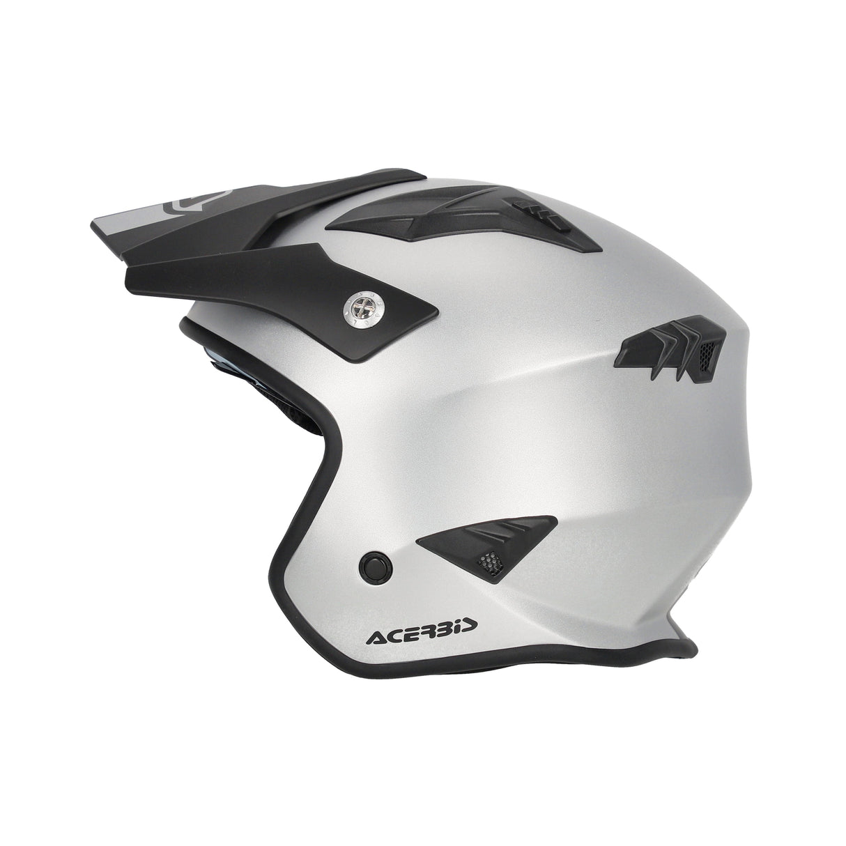 Acerbis Jet Aria Metallic Helmet Silver