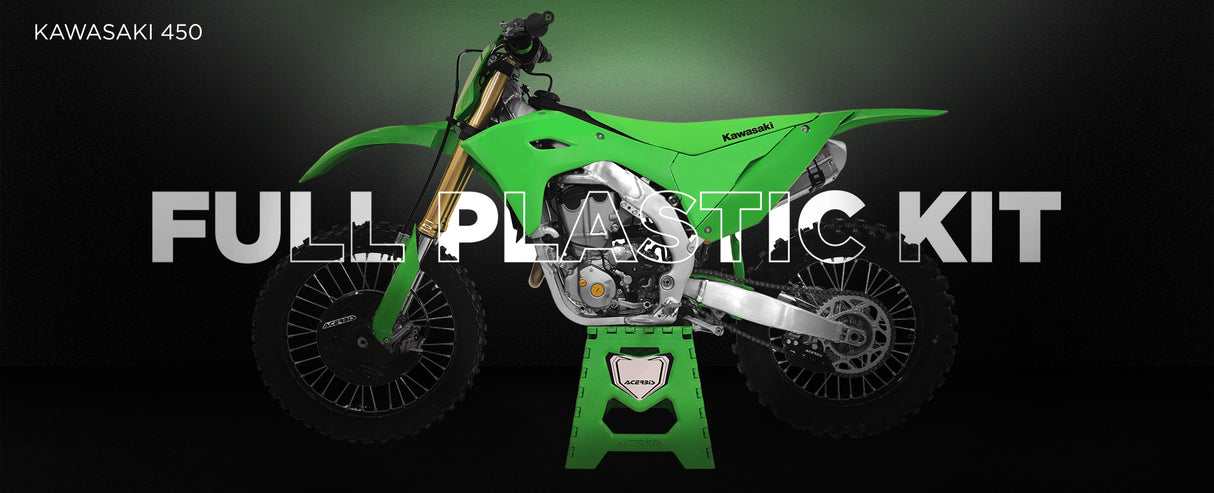 ACERBIS FULL PLASTIC KIT GREEN KAWASAKI KX/KX-X 450 24