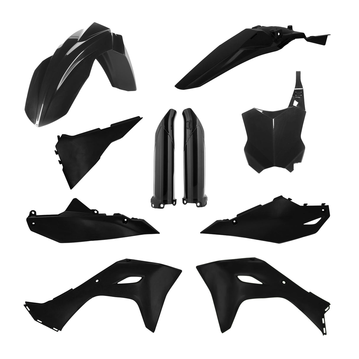 Acerbis Full Plastic Kit Kawasaki KX450 2024 Onwards Black