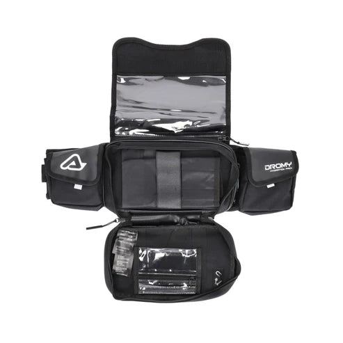 ACERBIS DROMY LOGO WAIST PACK (BLACK/WHITE)