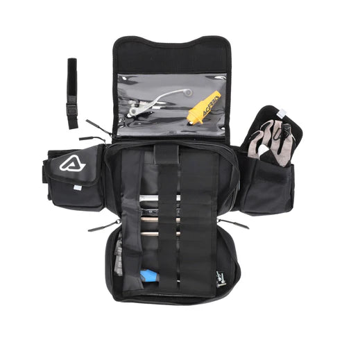 ACERBIS DROMY LOGO WAIST PACK (BLACK/WHITE)