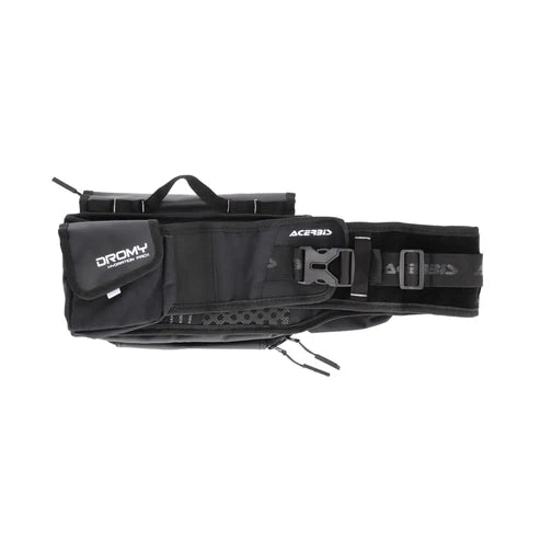 ACERBIS DROMY LOGO WAIST PACK (BLACK/WHITE)