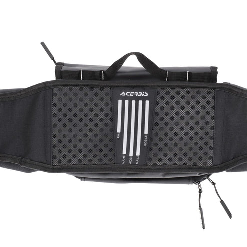 ACERBIS DROMY LOGO WAIST PACK (BLACK/WHITE)