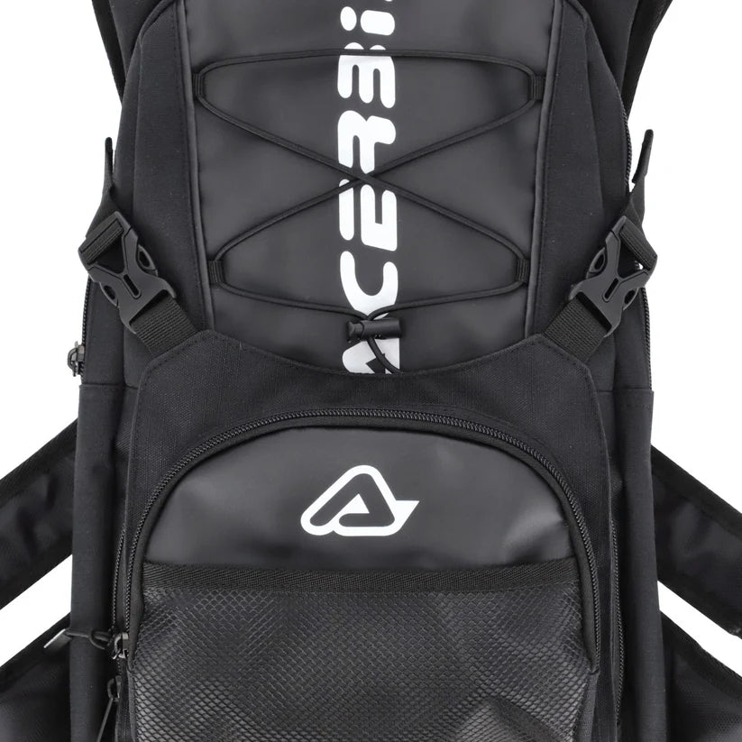 ACERBIS BACKPACK BLACK/WHITE H2O LOGO