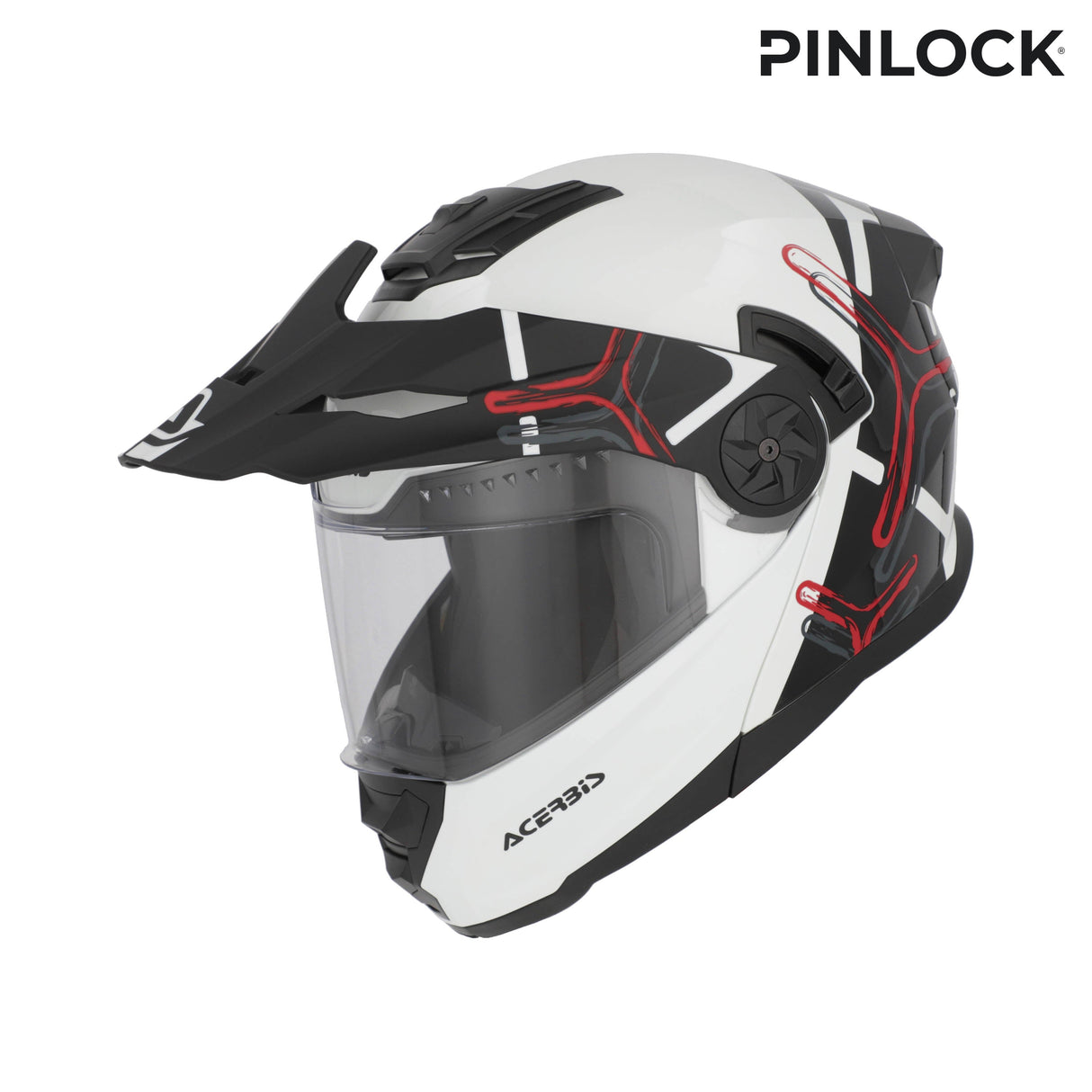 Acerbis Rider Graphic Helmet White/Black