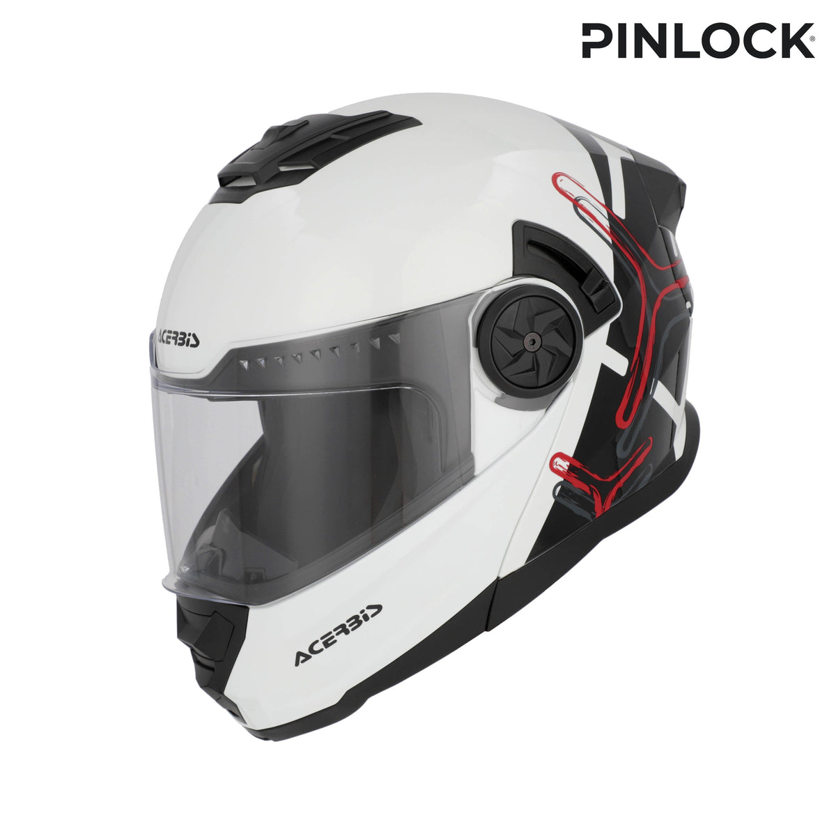 Acerbis Rider Graphic Helmet White/Black