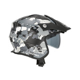 Acerbis Jet Aria Graphic Helmet Grey/Black