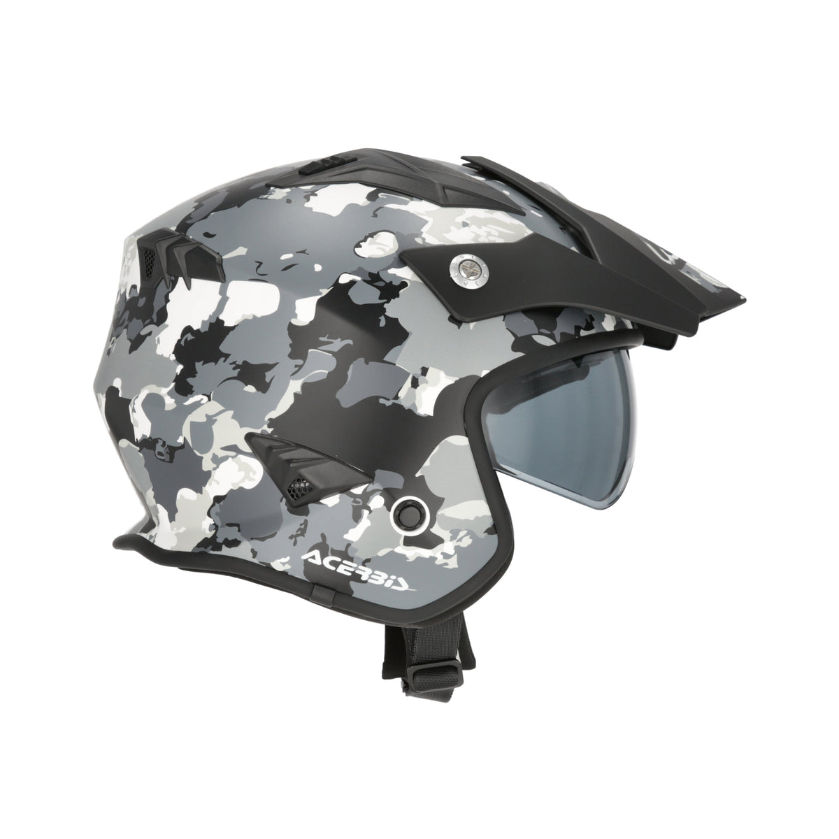 Acerbis Jet Aria Graphic Helmet Grey/Black