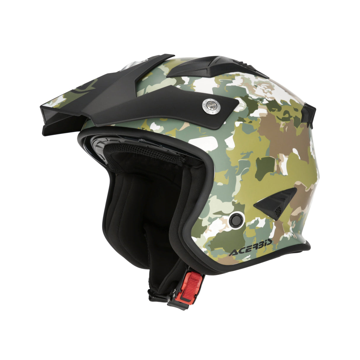 Acerbis Jet Aria Graphic Helmet Green/Brown