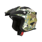 Acerbis Jet Aria Graphic Helmet Green/Brown
