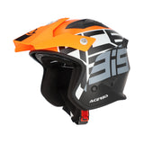 Acerbis Jet Aria Graphic Helmet Fluo Orange/Black