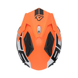 Acerbis Jet Aria Graphic Helmet Fluo Orange/Black