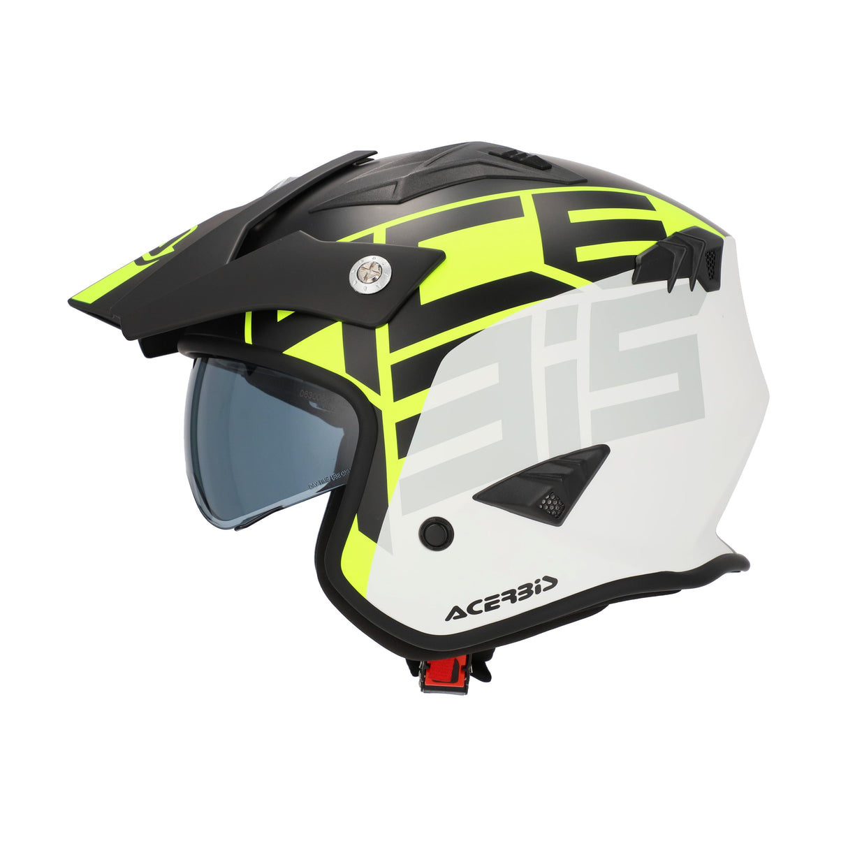 Acerbis Jet Aria Graphic Helmet Black/Fluo Yellow