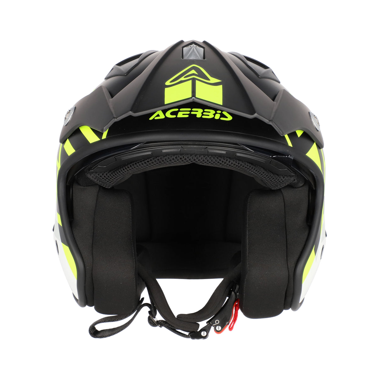 Acerbis Jet Aria Graphic Helmet Black/Fluo Yellow