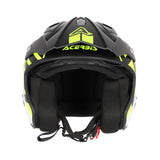 Acerbis Jet Aria Graphic Helmet Black/Fluo Yellow