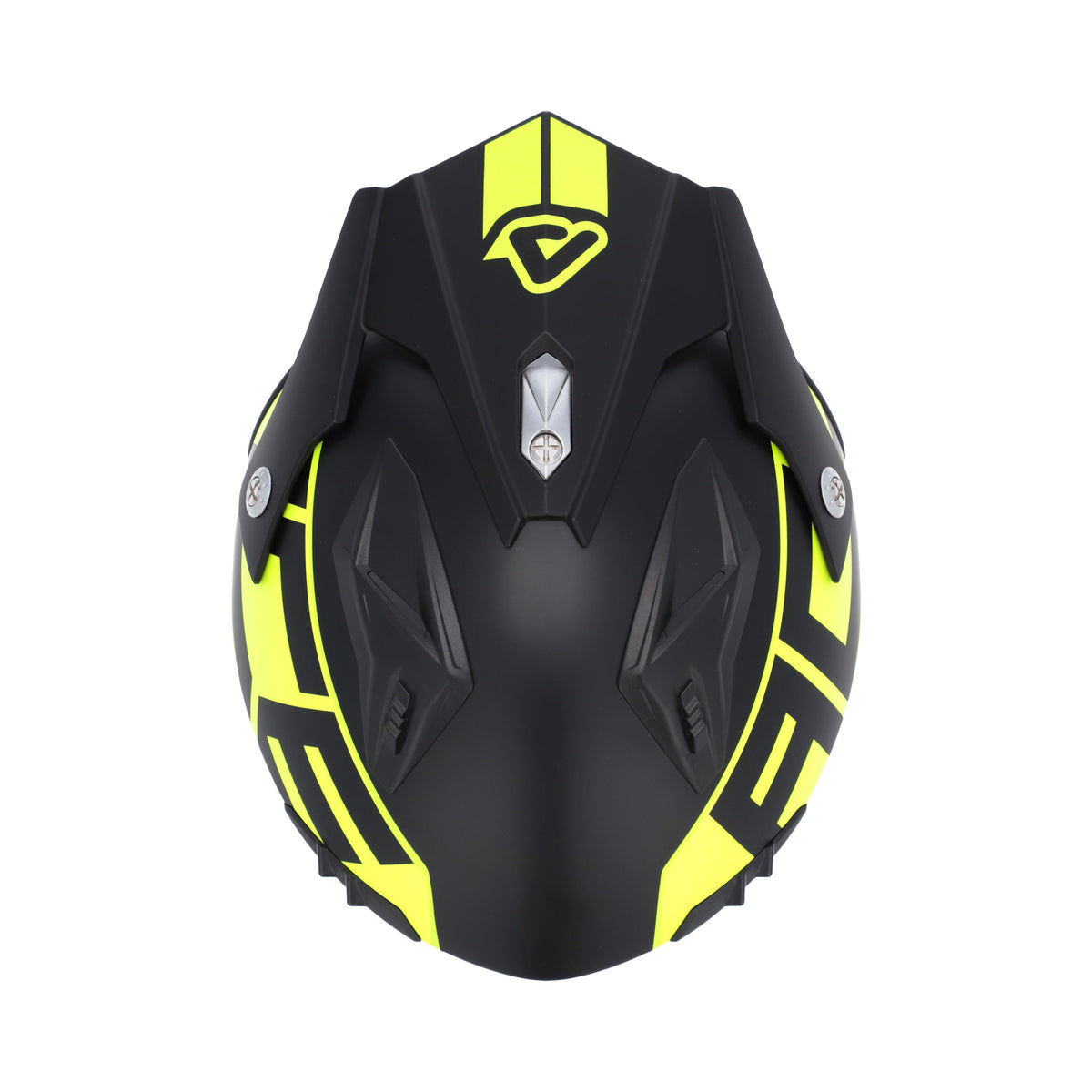 Acerbis Jet Aria Graphic Helmet Black/Fluo Yellow