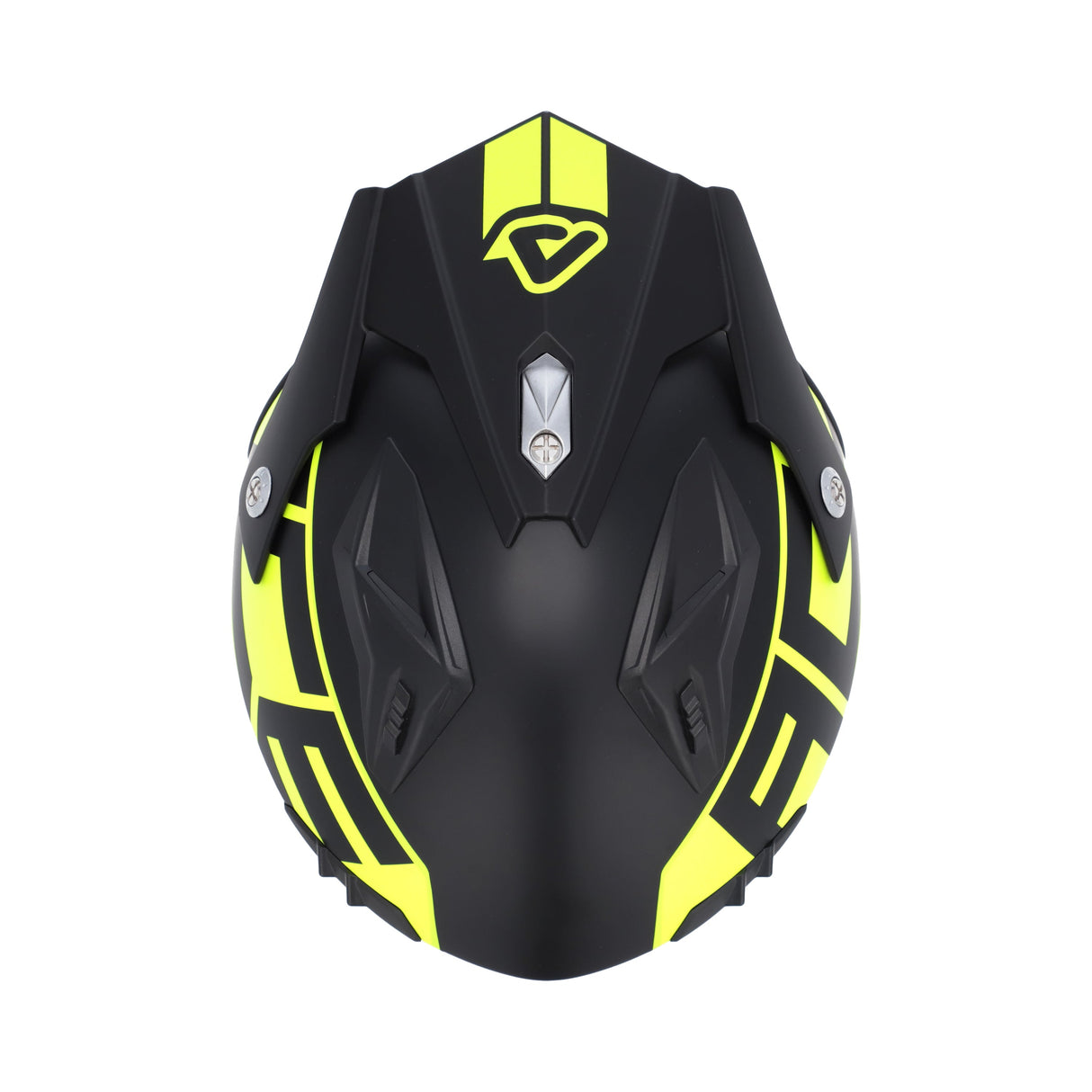 Acerbis Jet Aria Graphic Helmet Black/Fluo Yellow