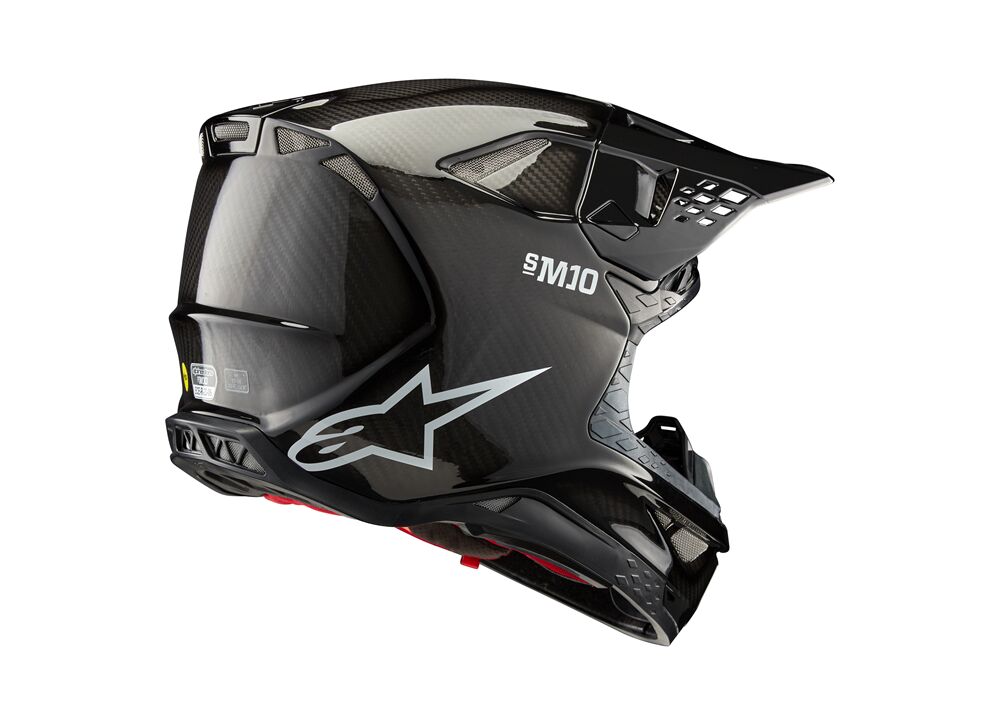 HELMET SM10 SOLID BLACK   CARBON