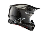 HELMET SM10 SOLID BLACK   CARBON