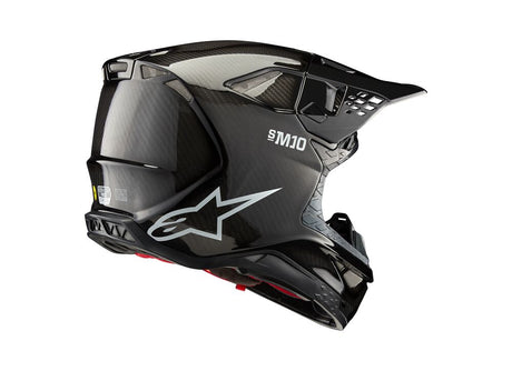 HELMET SM10 SOLID BLACK   CARBON