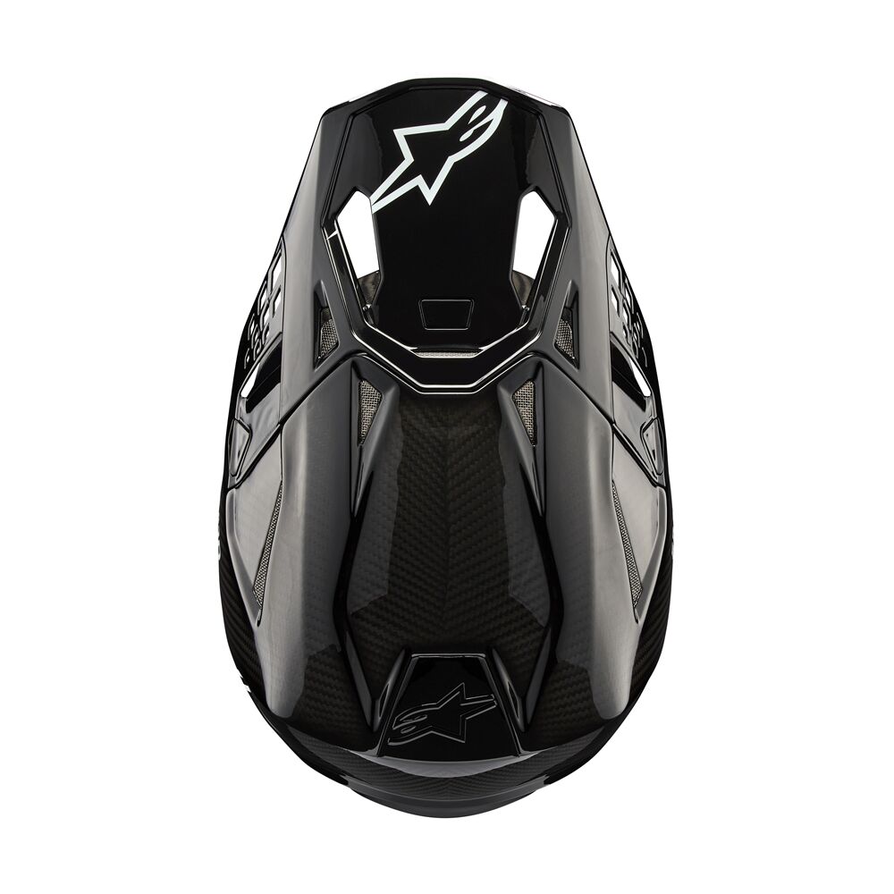 HELMET SM10 SOLID BLACK   CARBON