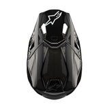 HELMET SM10 SOLID BLACK   CARBON