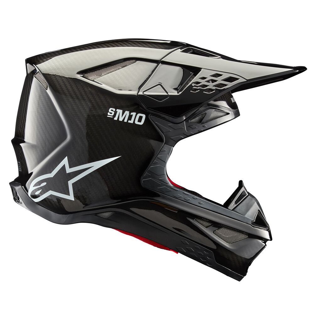 HELMET SM10 SOLID BLACK   CARBON