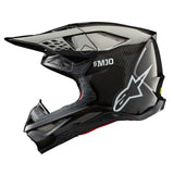 HELMET SM10 SOLID BLACK   CARBON