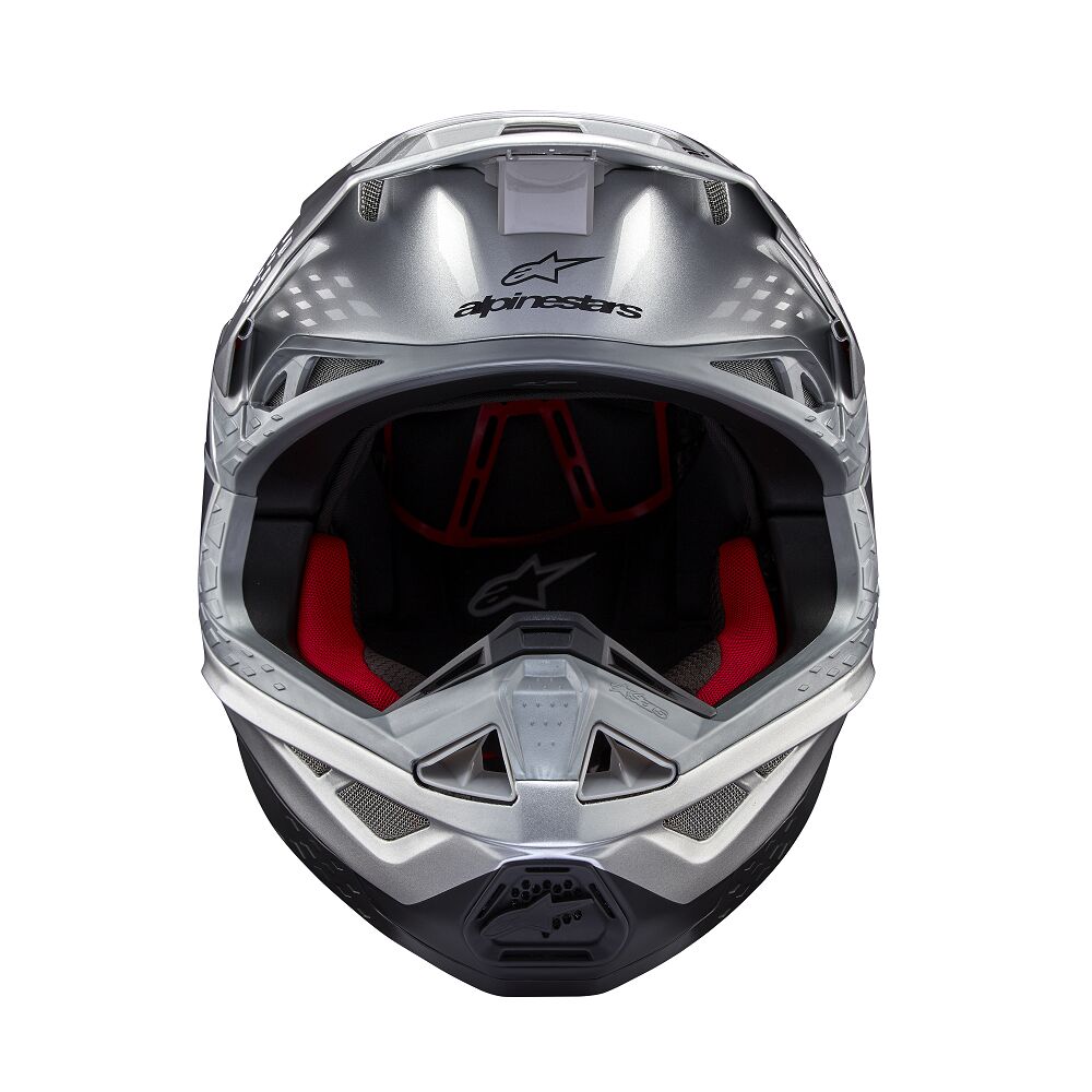 HELMET SM10 FLOOD SILVER/BLACK/ORANGE FLUO