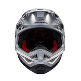 HELMET SM10 FLOOD SILVER/BLACK/ORANGE FLUO
